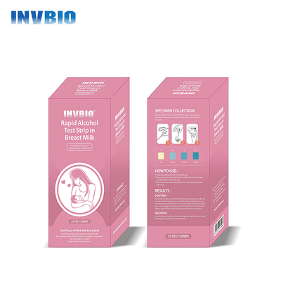 Tiras rápidas de la prueba de alcohol de la leche materna del casete de la prueba de la exactitud del 99%