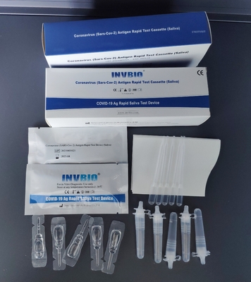 Prueba rápida 100% de Covid 19 de la especificidad Kit Saliva Spit Test Card