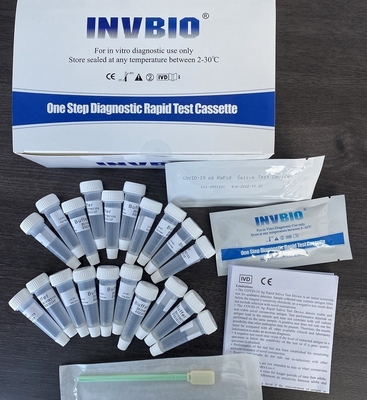 Exactitud rápida del equipo 98,21% de la prueba del antígeno de la saliva de SARS-CoV-2 Coronavirus
