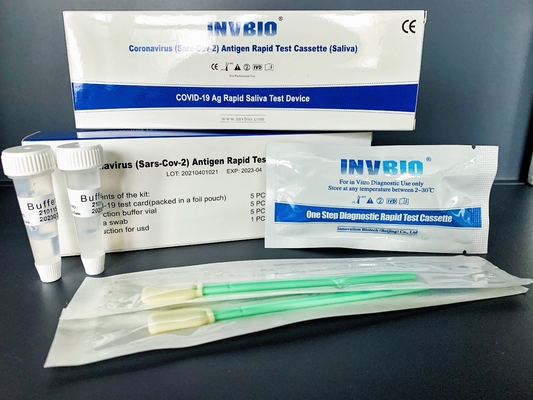 Caja de autoprueba del equipo 25pcs/de la saliva del antígeno de SARS-CoV-2 Coronavirus