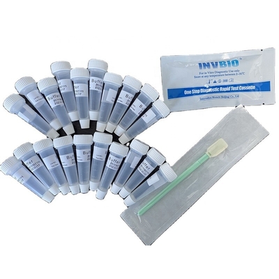 Detección cualitativa de la caja de la prueba 5pcs/de Rtk de la saliva de Coronavirus de la exactitud de INVBIO