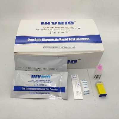 Equipo rápido de la detección de la prueba de INVBIO Covid 19 del equipo 96,8% de la exactitud del anticuerpo rápido de Igg Igm