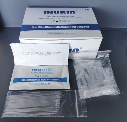 Equipo rápido de la detección de la prueba de INVBIO Covid 19 del equipo 96,8% de la exactitud del anticuerpo rápido de Igg Igm