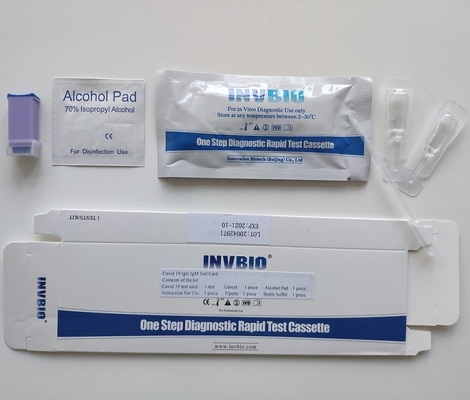 Prueba Kit One Step Self Testing INVBIO del anticuerpo de SARS-CoV-2 Coronavirus IgG IgM