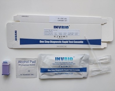 Prueba Kit One Step Self Testing INVBIO del anticuerpo de SARS-CoV-2 Coronavirus IgG IgM