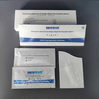 Especificidad 100% de la prueba del escupitajo de la saliva Rtk AG del uno mismo de Coronavirus Covid 19
