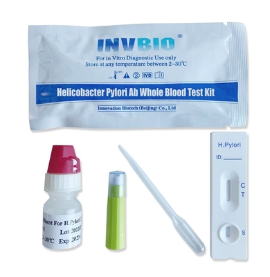 Tarjeta rápida certificada CE de las heces del antígeno píloros AG de los equipos H de la prueba de la enfermedad infecciosa
