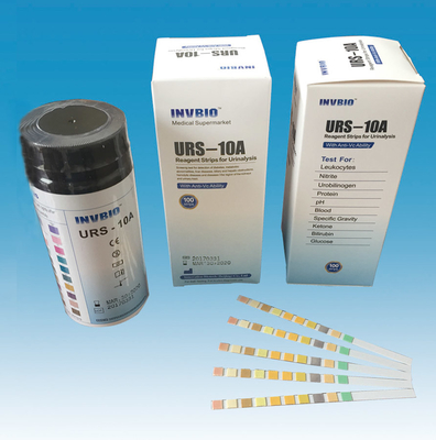 Tiras de prueba de la urinálisis del parámetro de INVBIO 10 in vitro