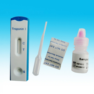 Casetes rápidos enteros/caja del equipo 25 de la prueba de la troponina I de CTnI de la sangre